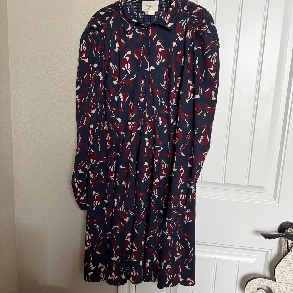 Kate Spade Navy and Red Floral Dress